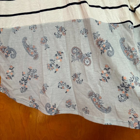 7th Ray brand Tunic style Mashup Tye‎ Dye floral stripe - Picture 6 of 10